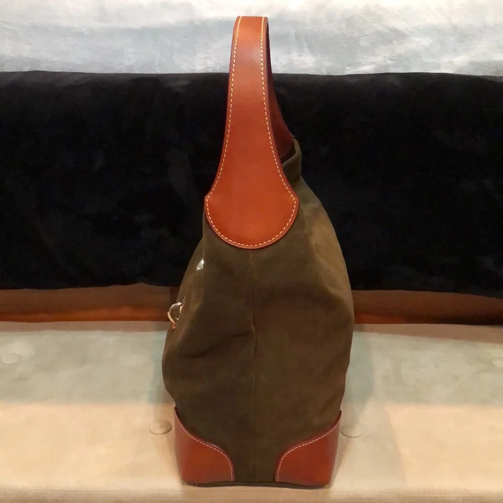 Dooney & Bourke Olive and Tan Hobo Bag Set - Picture 4 of 16